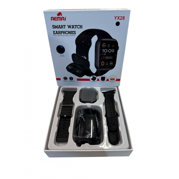 Kit Relógio YX28 com Powerbank