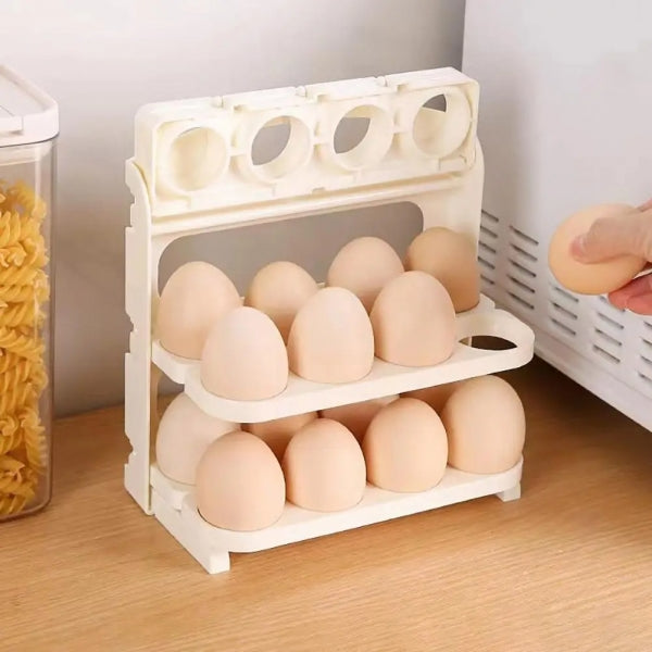 Caixa de Ovos Dobrável para Frigorífico